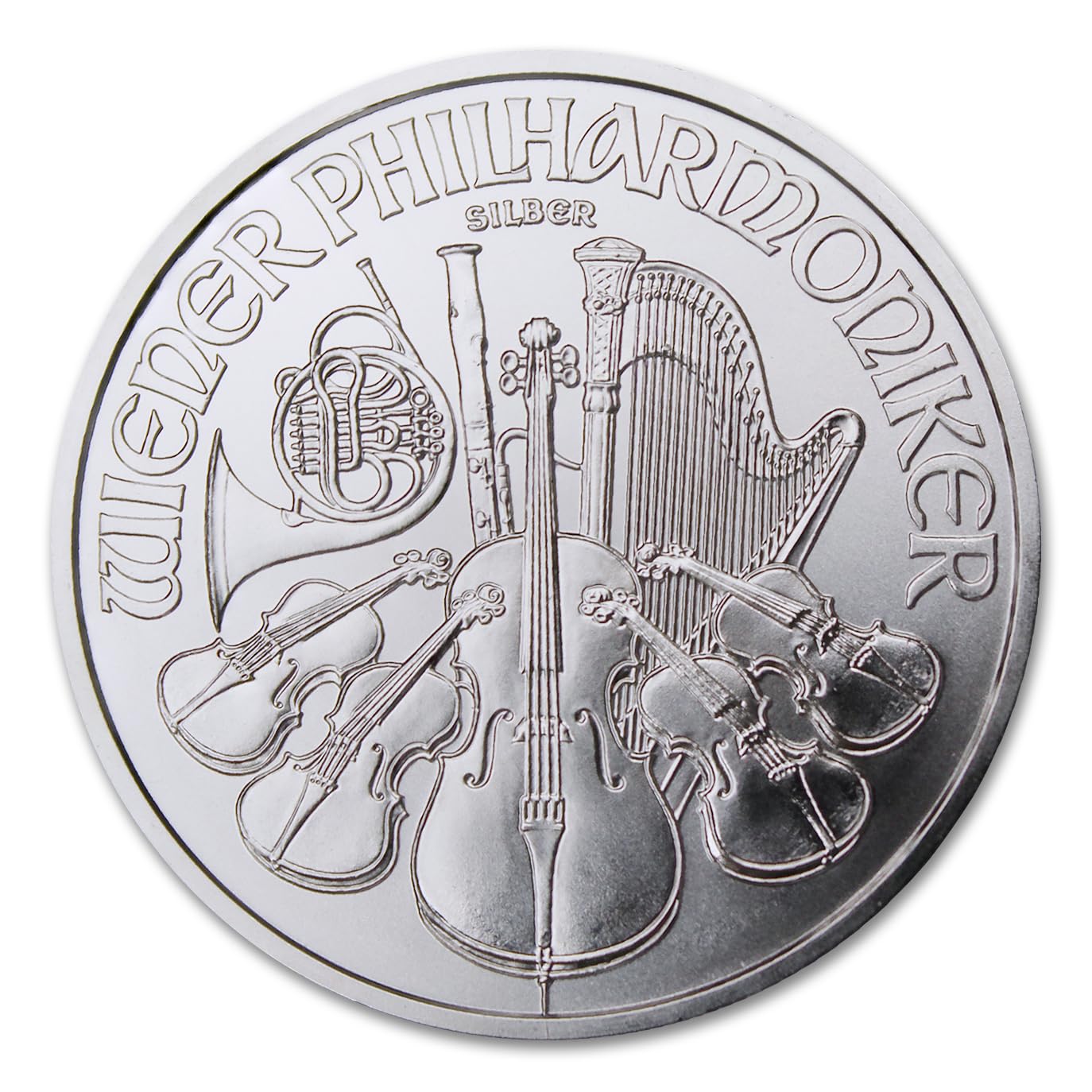 2025-1 oz Austria Silver Philharmonic Coin Brilliant Uncirculated with Certificate of Authenticity €1.50 Seller BU