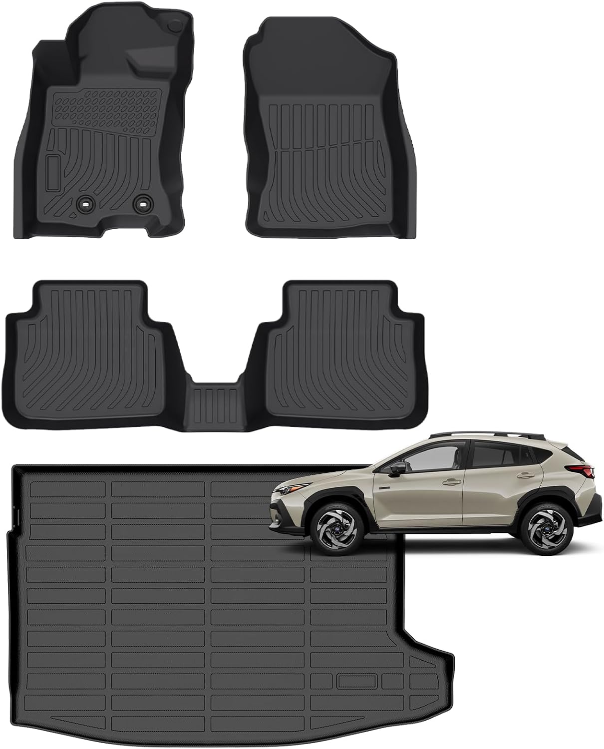 for Subaru Crosstrek Hybrid Floor Mats 2026,Car Mats for Subaru Crosstrek Hybrid All Weather Floor Mats Cargo Liner Accessories 2026
