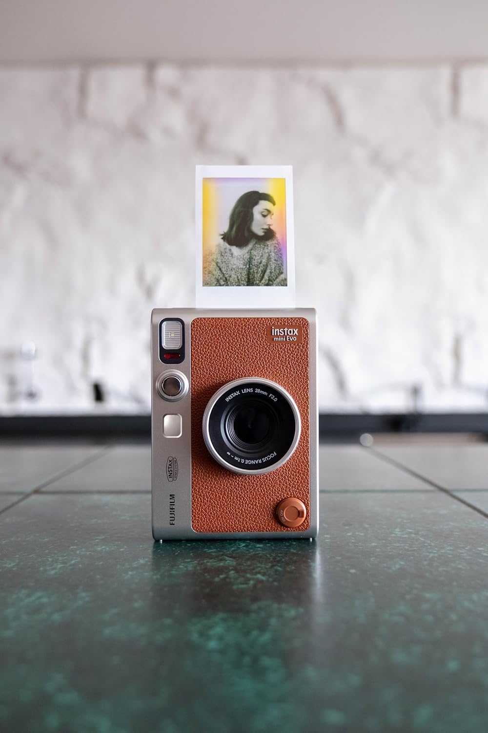 Fujifilm Instax Mini EVO Instant Camera - Brown