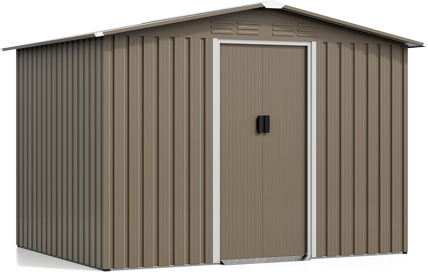 Kurapika Outdoor Storage Shed, 8x6FT Large Metal Tool House with Opening and Lockable Door, for Garden, Patio, Backyard, Lawn