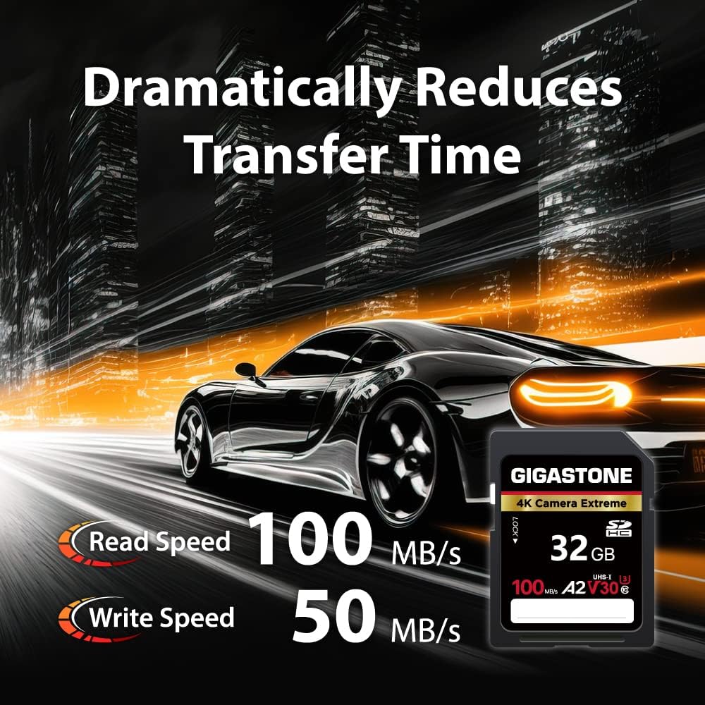 【5-Years Data Recovery】 GIGASTONE 32GB SD Card 5-Pack, 4K Camera Extreme, A2 V30 SDHC Memory Card 4K Full HD Video Compatible with SPYPOINT TACTACAM Trail Camera