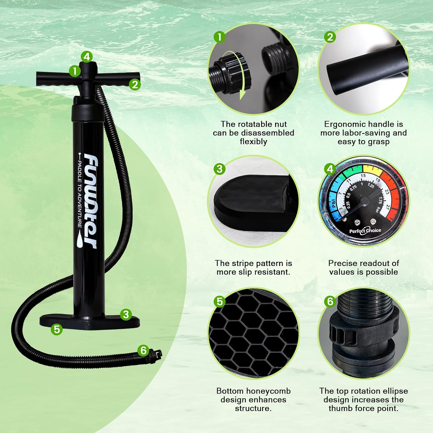 FunWater Inflatable Ultra-Light Stand Up Paddle Board for All Skill Levels with Premium SUP Paddleboard Accessories,Non-Slip Comfort Deck for Youth & Adults