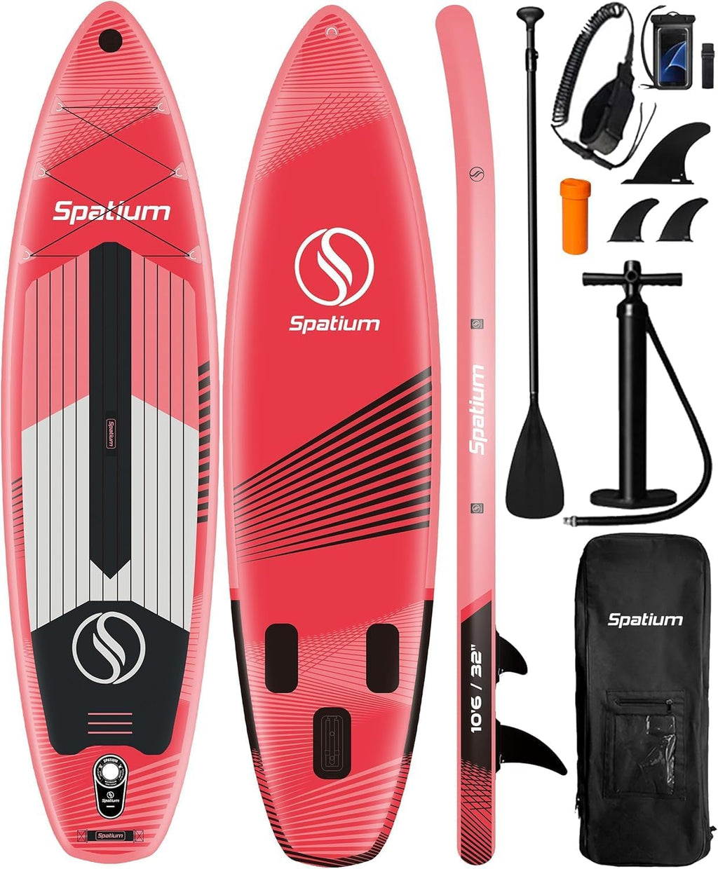 Spatium 11'5'x32' Magnetic Cup Holder Touring Paddle Board Stand Up Paddle Board for Adults,440lb Capacity SUP Board with Camera Mount for Youth & Adults of All Skill Levels