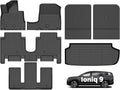 Wayhigh® Floor Mats & Seatback Cargo Liner for Hyundai ioniq 9 2026 6 Seats, (Slide The Front Center Console Back), All Weather TPE Waterproof Heavy Duty, Floor Mats Custom Fit for ioniq 9 Accessories