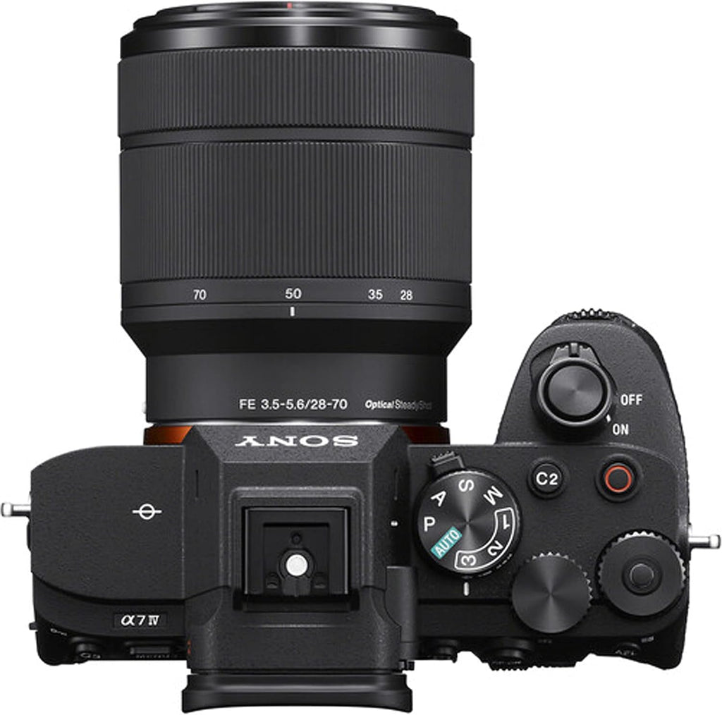 Sony a7 IV Mirrorless Digital Camera with 28-70mm Lens, 32GB Card, Tripod, Case, and More (21pc Bundle) (Renewed)