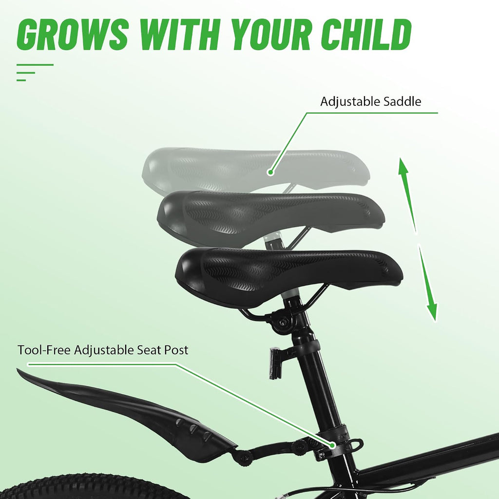 20 Inch Kids' Bike for Boys Aged 7-12, BMX-Style Boys Bike for Kids, Lightweight Children's Bicycles, Kids' Bicycles with Front and Rear Brakes, Adjustable Seat, Kickstand