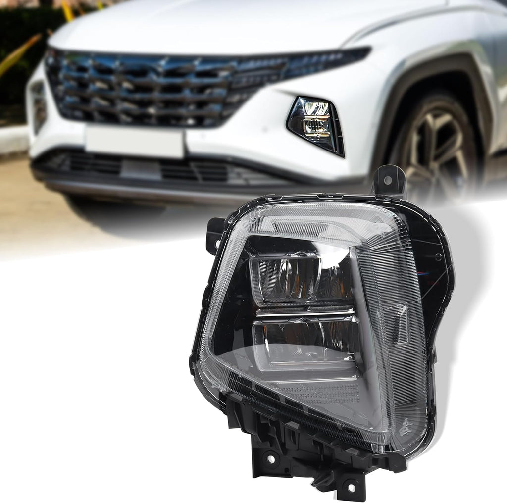 LED Headlight Assembly Compatible with 2022-2026 Hyundai Tucson SE/SEL Models Left Driver Side 92101-CW150 92101-CW650 HY2502250