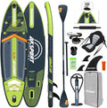 AKSPORT 11' Inflatable Stand-Up Paddle Board with Upgraded SUP Accessories Kit | Extra Wide 34' Design | Non-Slip Deck | Premium SUP Board for Adults & Youth of All Levels