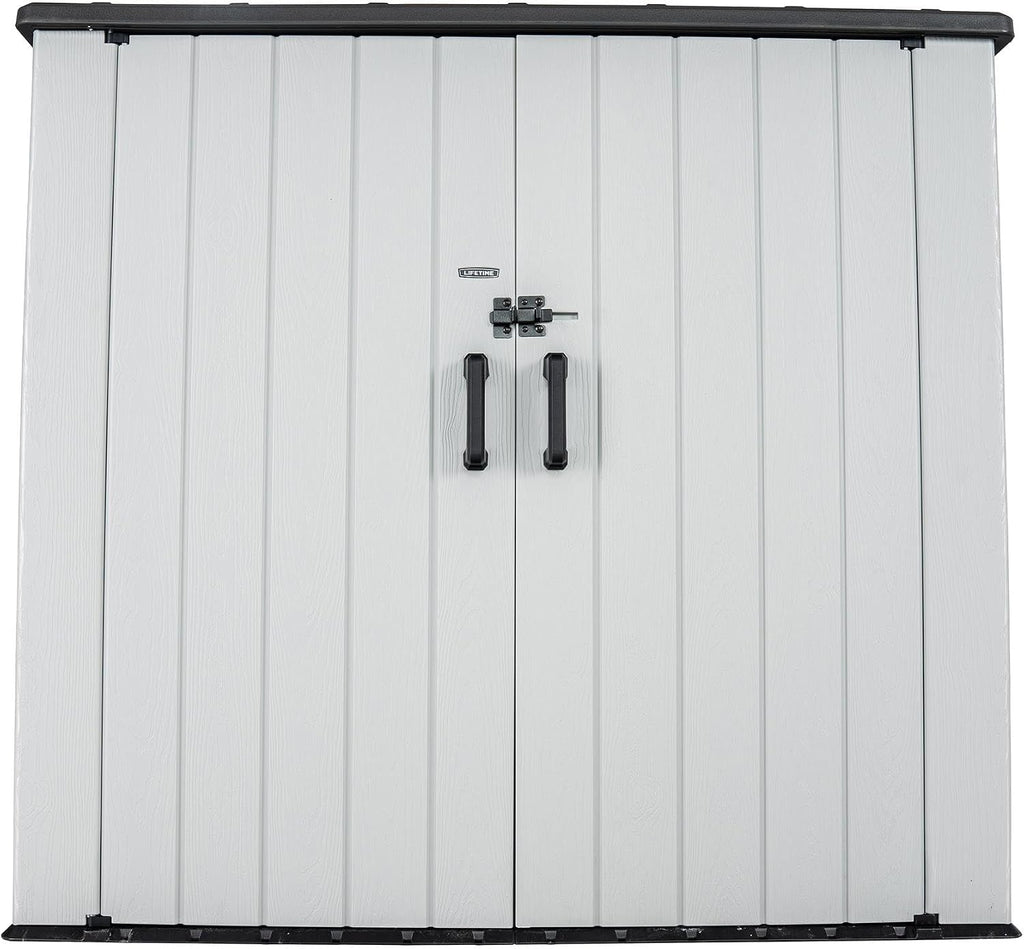 Lifetime Outdoor Utility Storage Shed with Double Wall Steel-Reinforced Construction, 6.3 x 3.6 FT