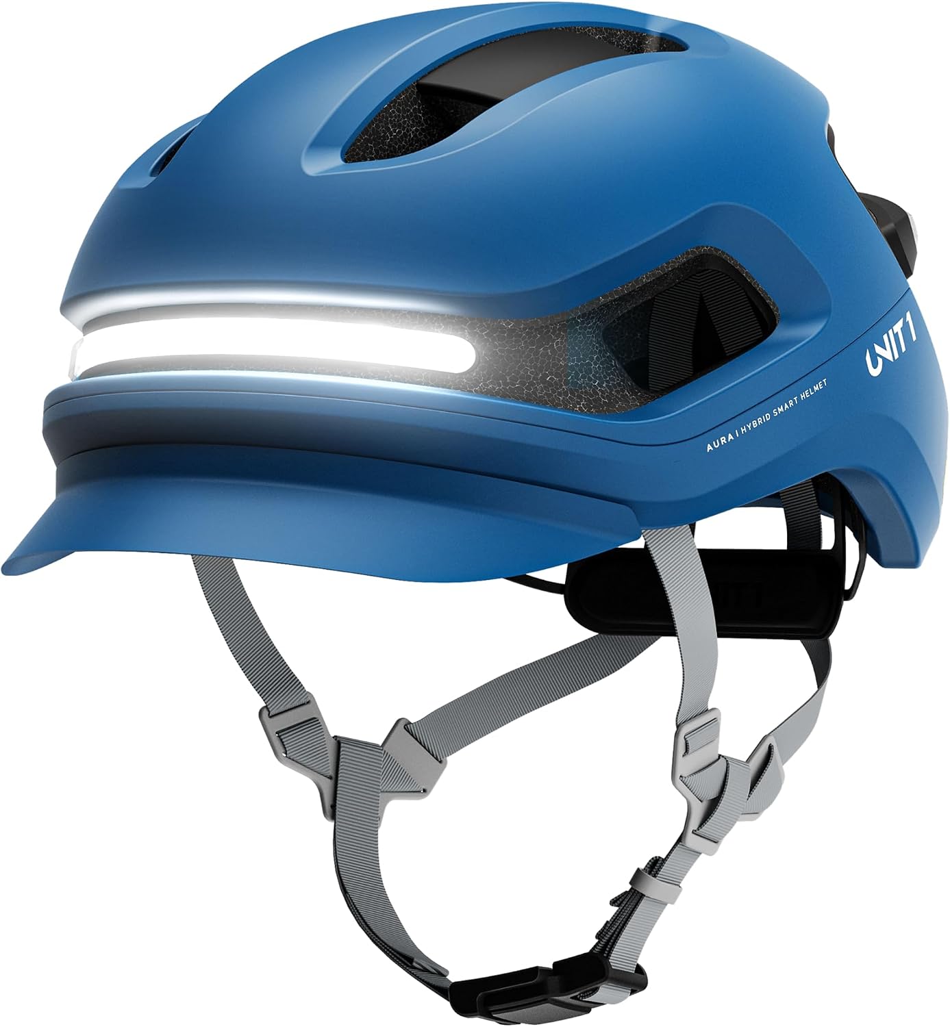 AURA Smart E-Bike Helmet with MIPS Safety, NTA-8776 Certified for 28mph, Integrated 500 Lumen LED Lights, Crash Detection, Turn Signals and Automatic Brake Light