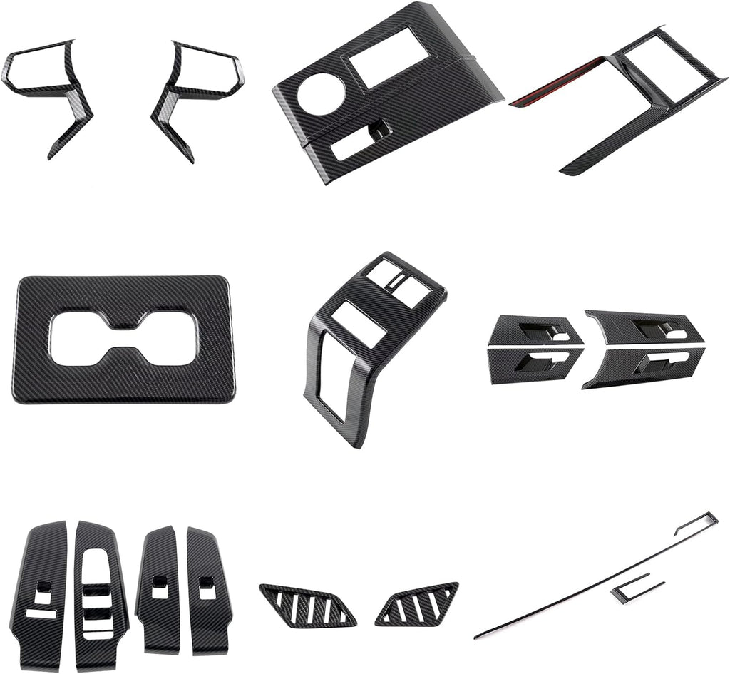 CTH for Mitsubishi Outlander 2022-2026 Car Accessories Interior Decorative Panel Cover Trims 18pcs (Not fit for SEL, GT, PHEV, Only fit for Left Hand Drive)