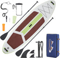 NEWBULIG 33' Inflatable Paddle Board SUP, Stand Up Paddle Board Blow Up with 3 Carry Handles, Non-Slip Deck Pad, Complete Kit with Pump, Leash & Backpack for Beginners/Adults