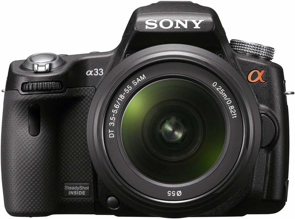 Sony Alpha SLTA33L DSLR with Translucent Mirror Technology and 3D Sweep Panorama (Black)