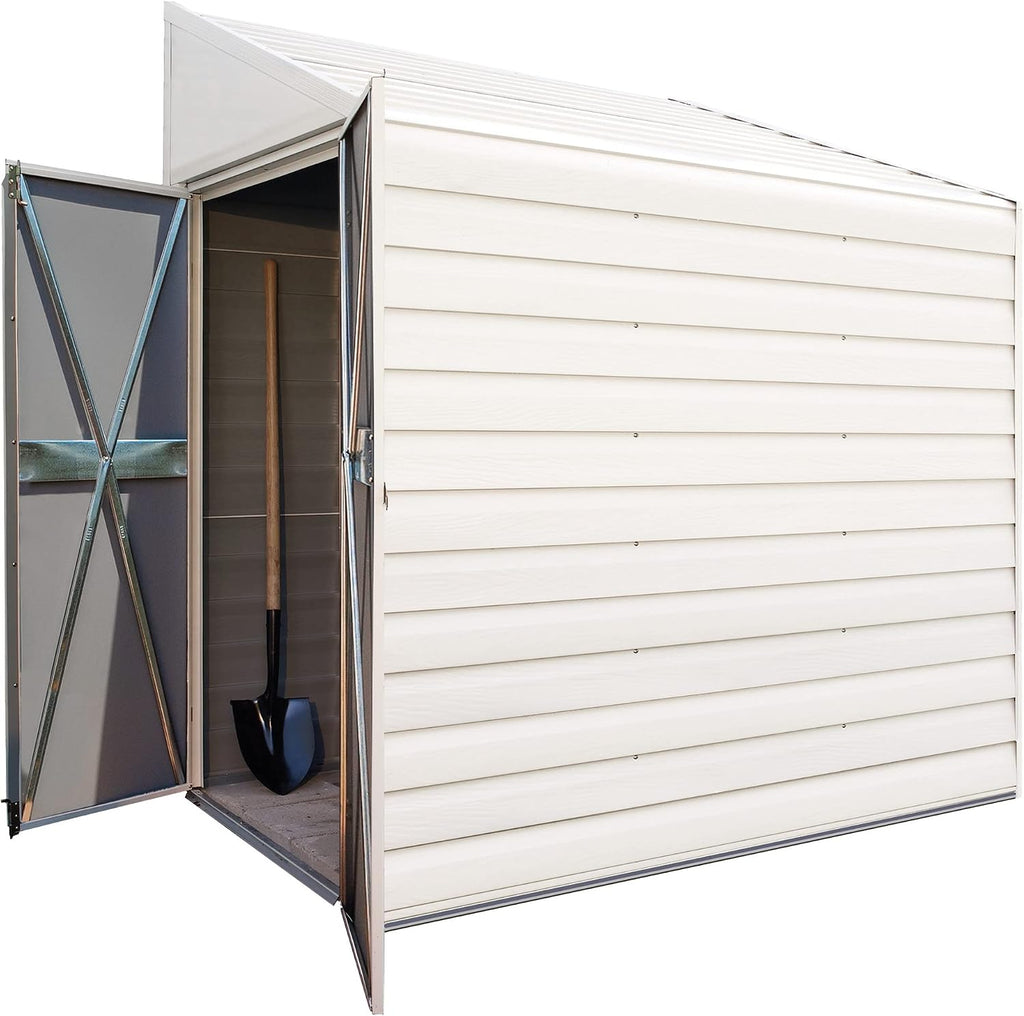 Arrow Shed Yardsaver Compact Galvanized Steel Storage Shed with Pent Roof, 4' x 10'