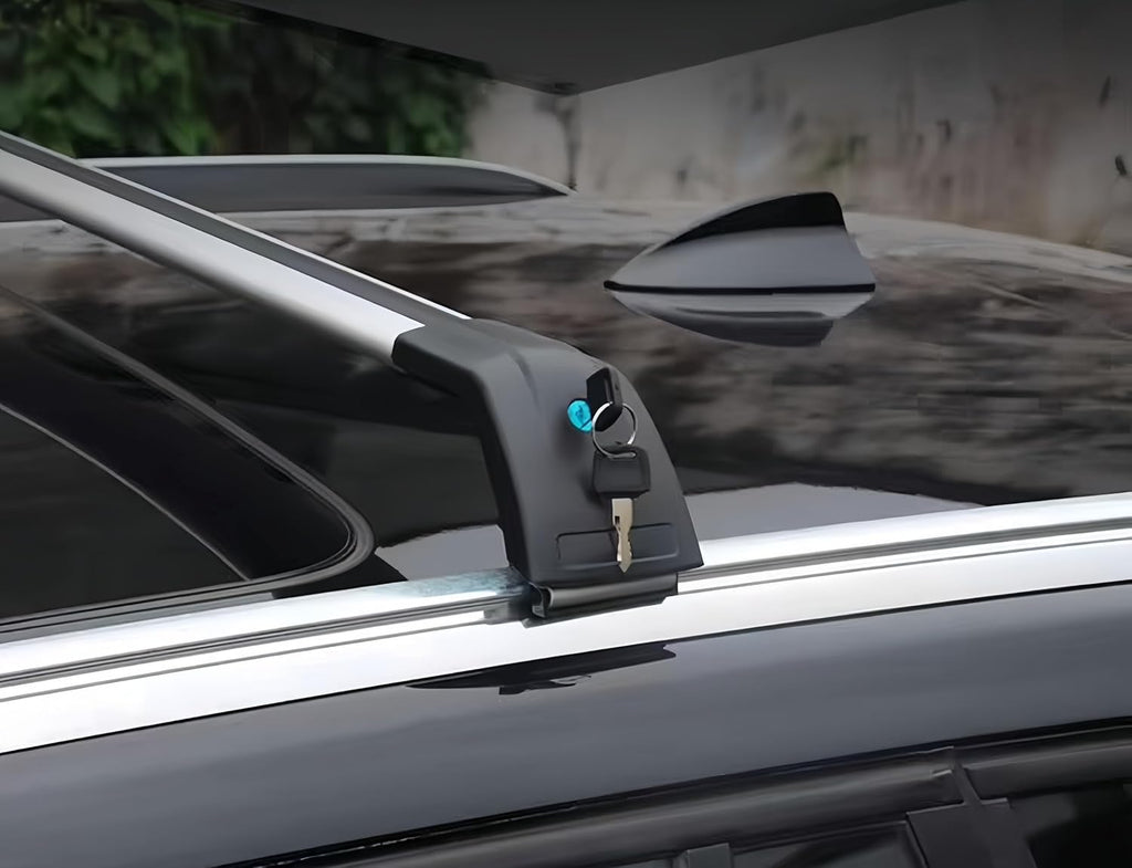 2PCS Crossbar Fits for Hyundai KONA Electric 2024 2025 SEL N-Line Limited Silver with Black Rooftop Cargo Bars Crossbars Luggage Carrier Cross Bar Aluminum