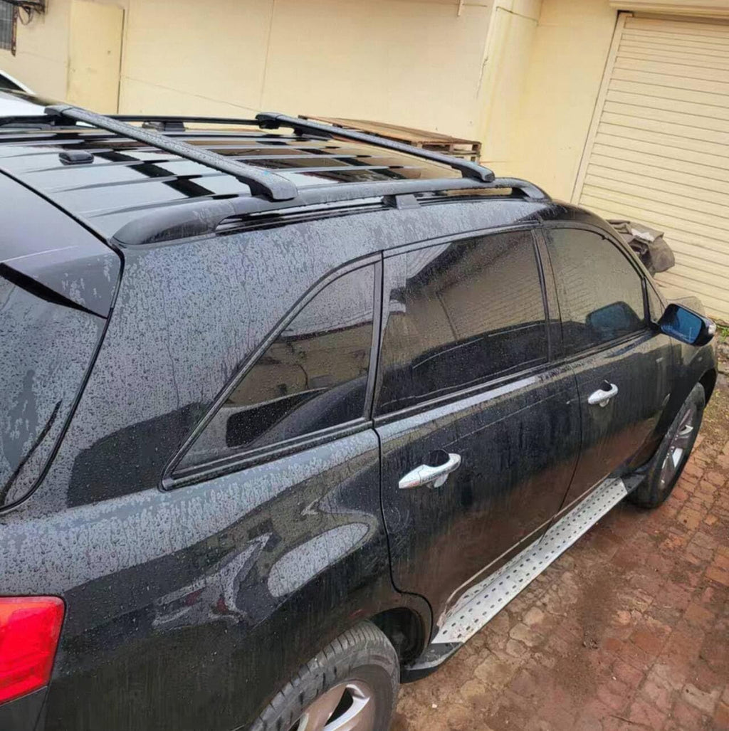 2PCS Crossbar Fits for Hyundai Venue 2022 2023 2024 2025 SEL Limited with Raised Roof Rails Black Cross bar Aluminum Cargo Carrier