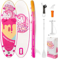 Spatium Kids Inflatable Paddle Boards,Stand Up Paddle Board for Children with Adjustable Paddle,Pump,Leash & Backpack for Lake,Ocean & River Swimming and Surfing