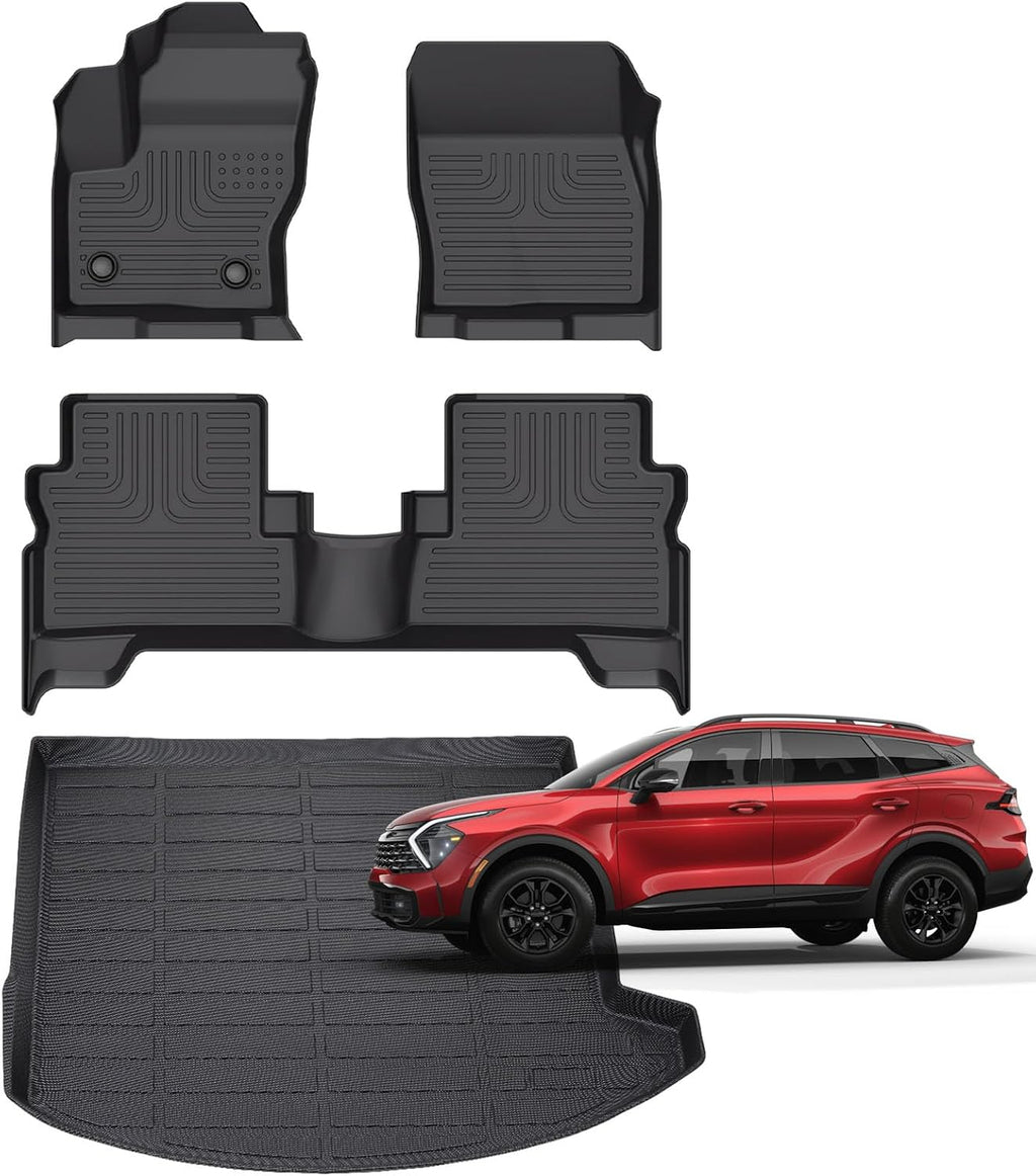 for Ford Escape Floor Mats 2019 2018 2017 2016 2015 2014 2013,Car Mats for Ford Escape All Weather Floor Mats Cargo Liner Accessories 2013-2019