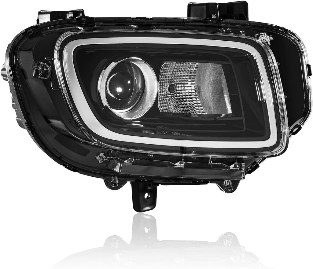 Halogen Headlight Assembly, without LED DRL, with Bulbs, Compatible with 2020-2025 Hyundai Venue SE (Not for SEL, Limited), 92102-K2070, Passenger Side