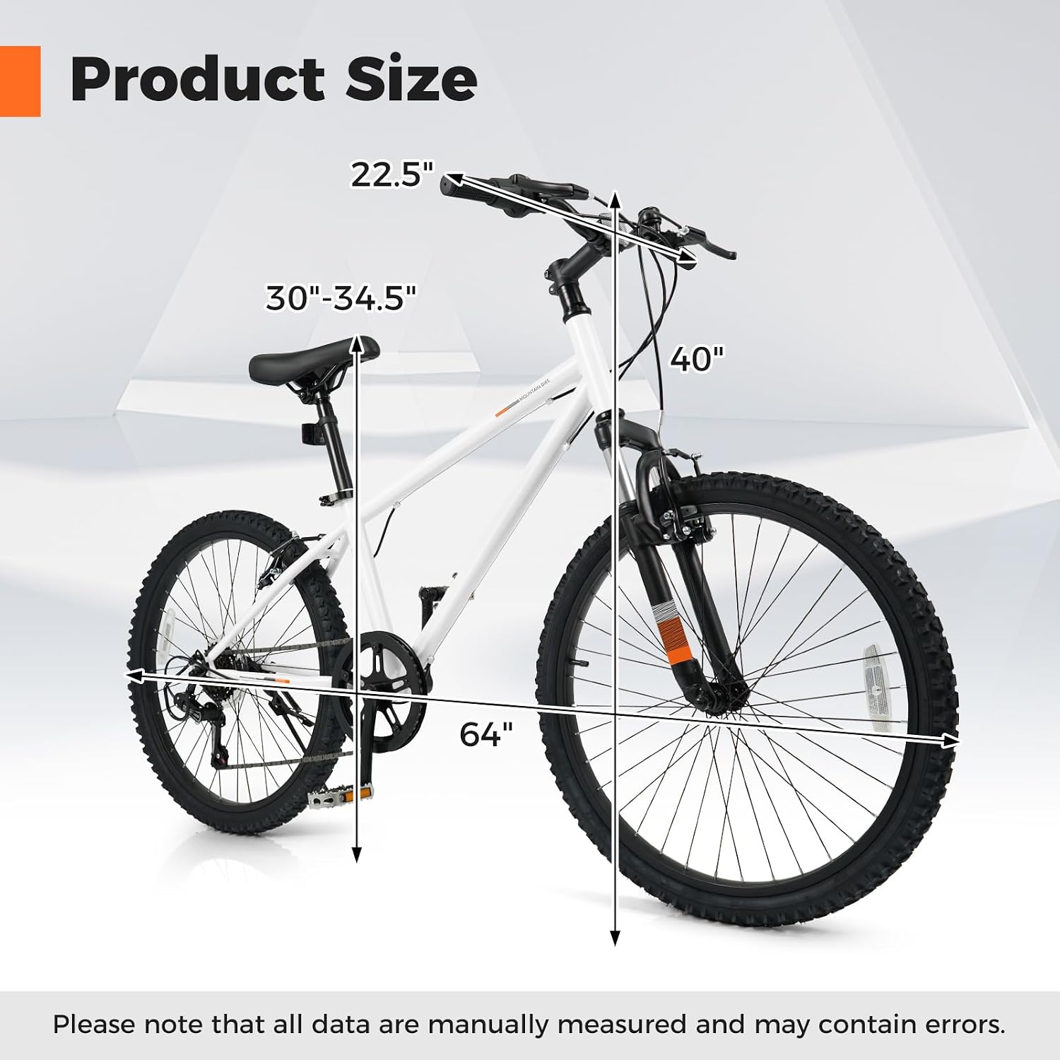 Goplus Mountain Bike, 20/24 Inch Kids Bicycle w/ 6-Speed Drivetrain, Suspension Fork, Dual Brakes, Adjustable Seat, Outdoor Cycling Children City Bike for Boys Girls