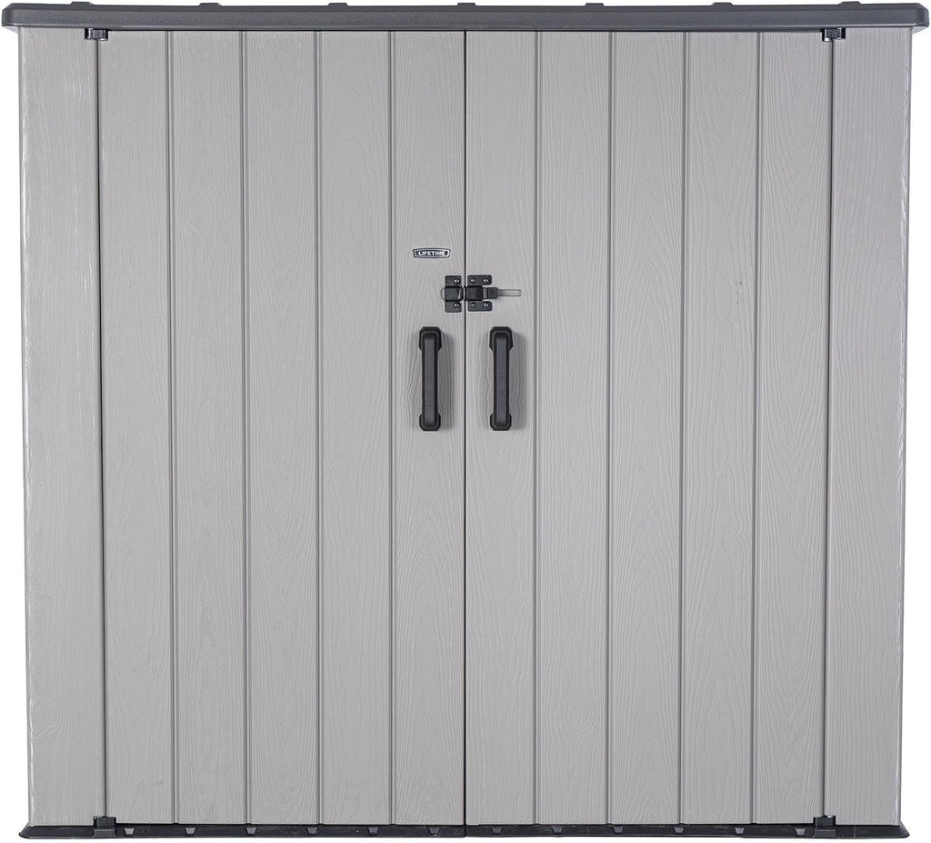 Lifetime Outdoor Utility Storage Shed with Double Wall Steel-Reinforced Construction, 6.3 x 3.6 FT