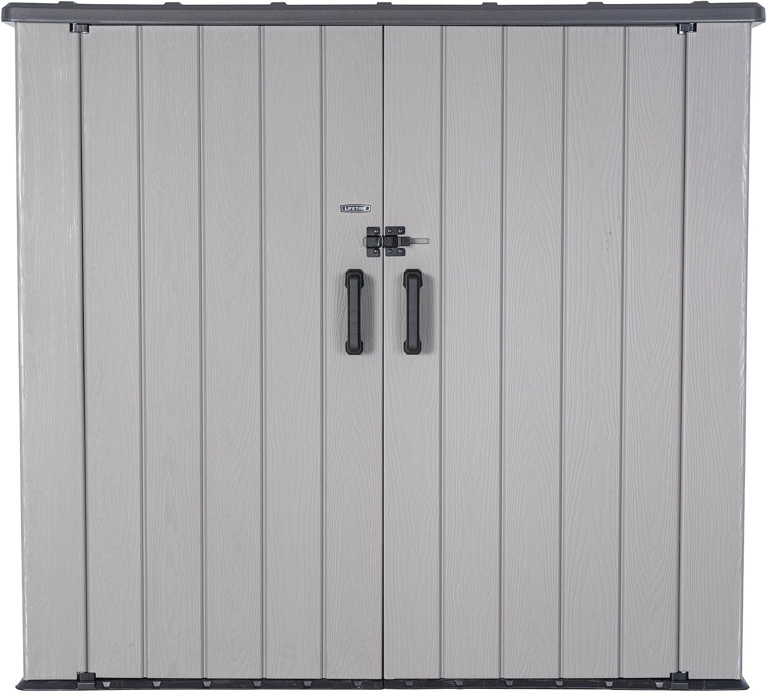 Lifetime Outdoor Utility Storage Shed with Double Wall Steel-Reinforced Construction, 6.3 x 3.6 FT