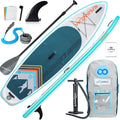 WOOWAVE Inflatable Stand Up Paddle Board 10'2'X32'X6' Wide Stance Non-Slip Deck, Premium SUP Accessories Including Hand Pump, Adjustable Paddle, Backpack, Surf Control Paddleboard for Youth and Adult