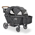 Larktale Caravan Coupe V2, Byron Black - Compact Stroller/Wagon for Kids & Babies - Seats up to Two with 147 lbs. Total Weight Capacity - Dual Sun Canopies, Reclining Seats - 2024 Version