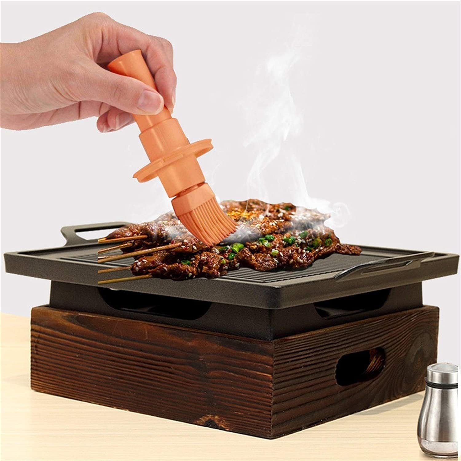 BBQ Grill Outdoor Outdoor Indoor Barbecue Charcoal Grill Japanese Muza Portable BBQ Grill Korean Japanese Barbecue Grill Charcoal BBQ Oven Household Non-stick Cooking Tools
