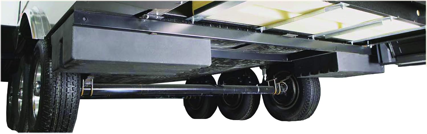 Lippert 236558 RV Double Box Under Chassis Storage Unit Black