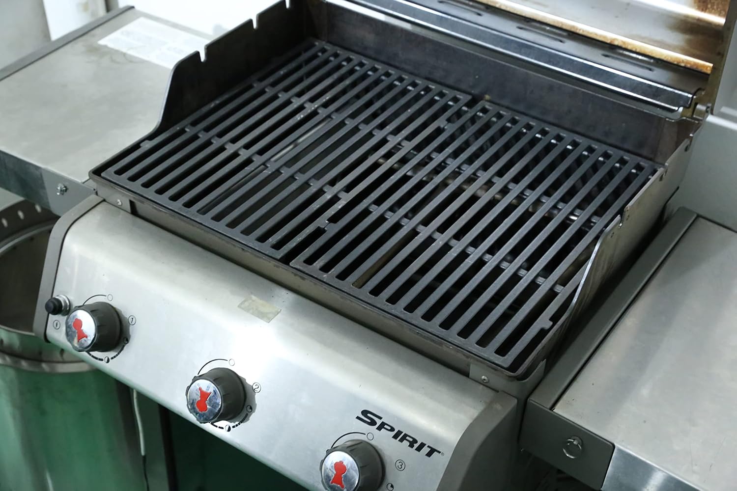 QuliMetal 7638 Cooking Grates, 7636 15.3' Flavorizer Bars and 7139 Grill Covers for Weber Spirit I and II 300 Series Grills with Front Controls