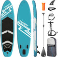 FBSPORT 11' Premium Stand Up Paddle Board, Yoga Board with SUP Accessories & Carry Bag | Wide Stance, Surf Control, Non-Slip Deck, Leash, Paddle and Pump for Youth & Adult