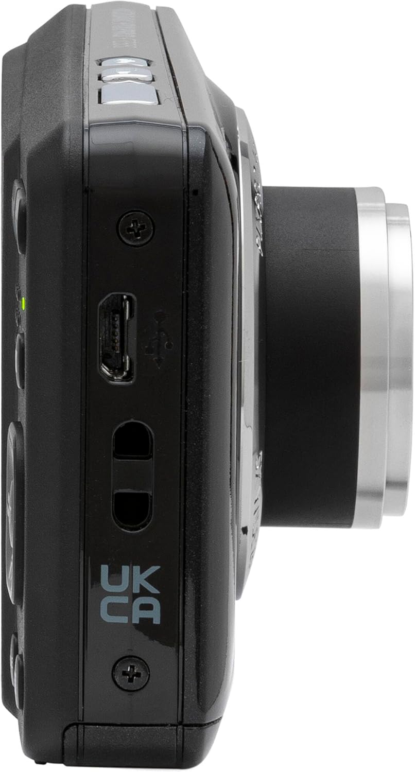 Kodak PIXPRO FZ55 Black 16MP Digital Camera 5X Optical Zoom 28mm Wide Angle 1080P Full HD Video 2.7' LCD Camera + 128GB Card and Reader + Memory Wallet