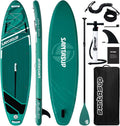 Inflatable Stand Up Paddle Board with SUP Accessories, Anti-Slip EVA Deck, 10'6'/11' Wide Stance Board, Sup Board for Adults & Youth of All Skill Levels Backpack