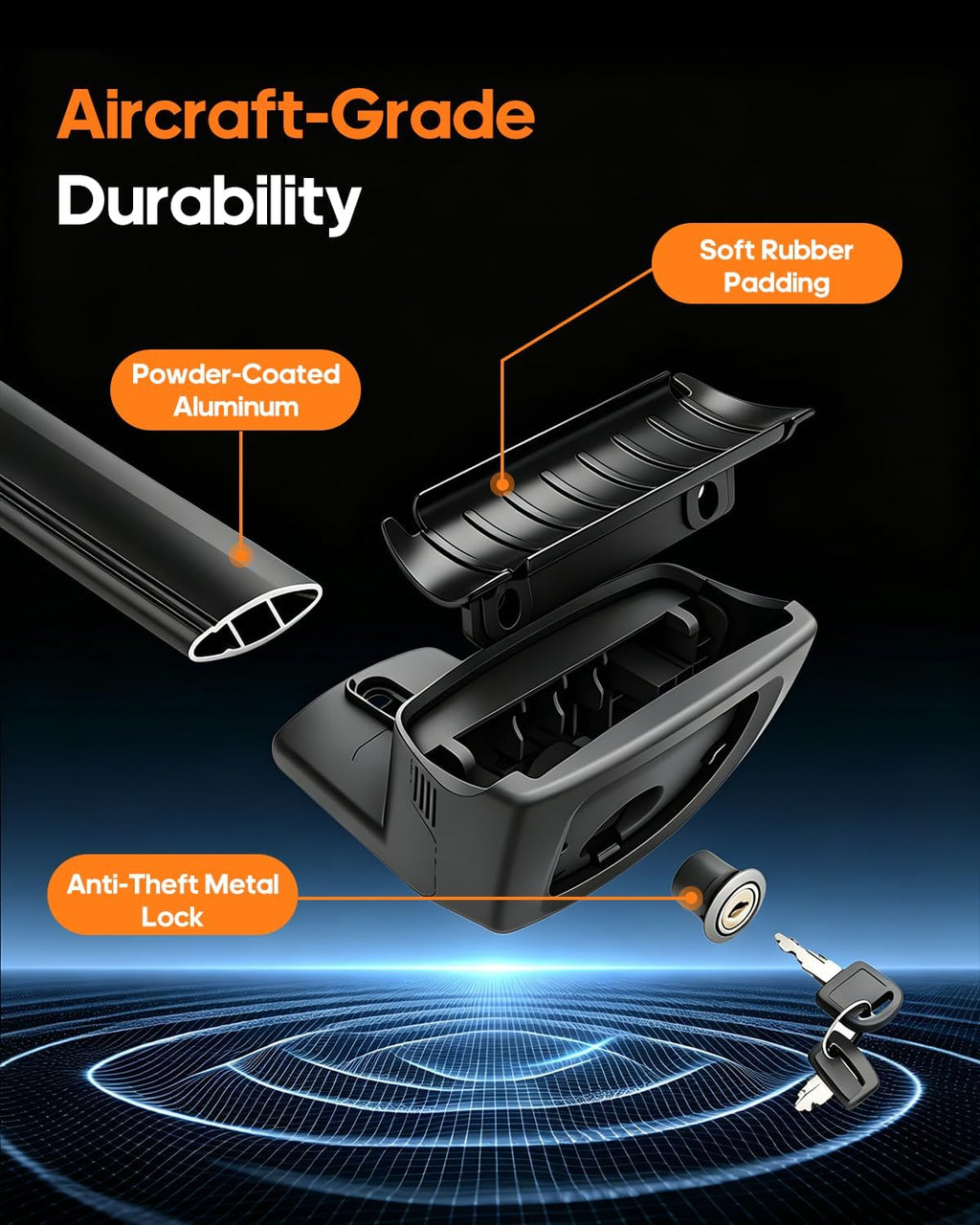 Aluminum Roof Rack Cross Bars Fit for 2022-2026 Hyundai Tucson NX4 SEL/N Line/Limited/SEL Premium with Flush Side Rails, Aerodynamic Rooftop Cargo Carrier Luggage with Anti-Theft Lock