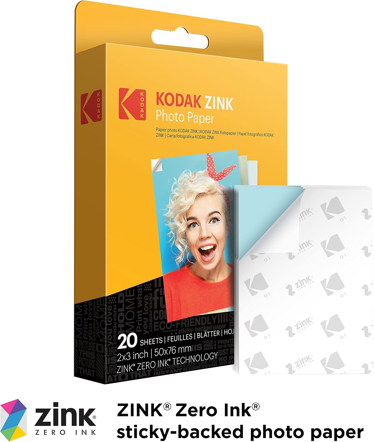 Kodak Smile+ 2-in-1 Digital Instant Print Camera & Wireless Bluetooth Photo Printer Starter Bundle + Soft Case + Zink 20pk Sticky-Back Photo Paper - 10MP, Special-Effect Rotating Lens - Green