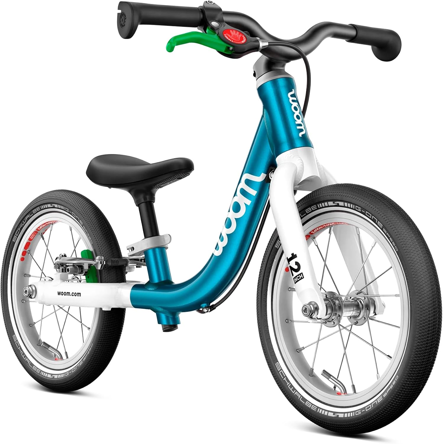 woom GO 1 & GO 1 Plus Balance Bike for Toddlers & Kids 18 Month to 4.5 Years Old, 12-Inch & 14-Inch Lightweight Bicycles for Boys & Girls