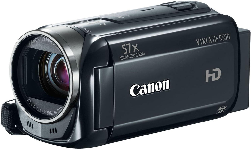 Canon VIXIA HF R500 Digital Camcorder (Black) (Renewed)