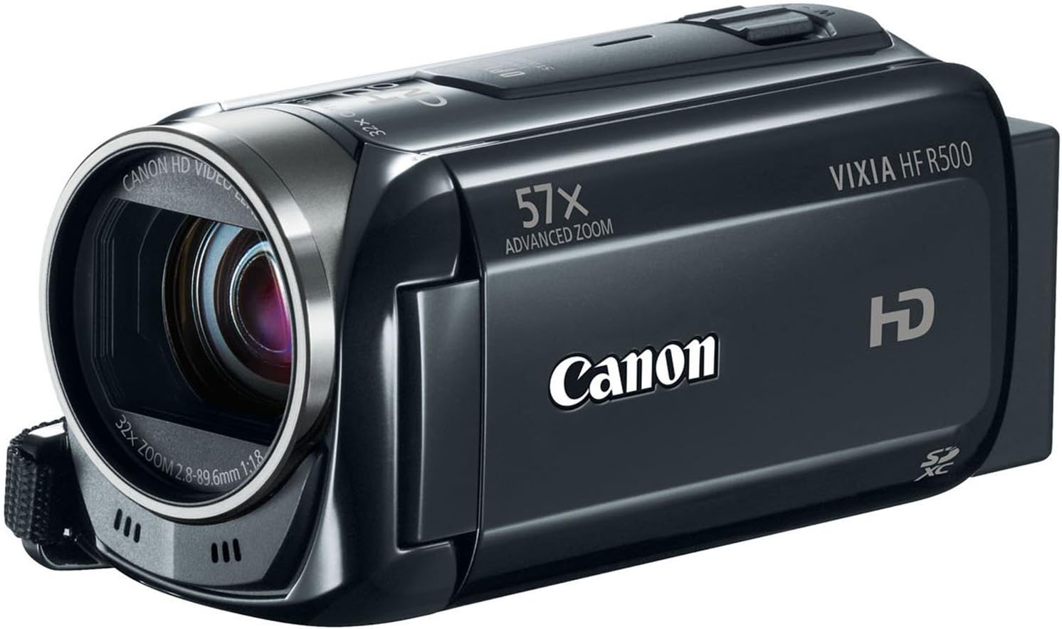 Canon VIXIA HF R500 Digital Camcorder (Black) (Renewed)