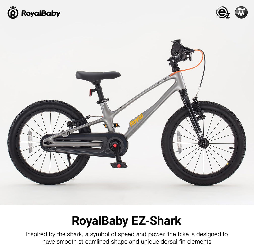 RoyalBaby EZ Kids Bike 12 14 16 18 20 Inch Balance Pedal 2-in-1 Training Bicycle Boys Girls Ages 3 to 12 Years Easy Learn for Beginners
