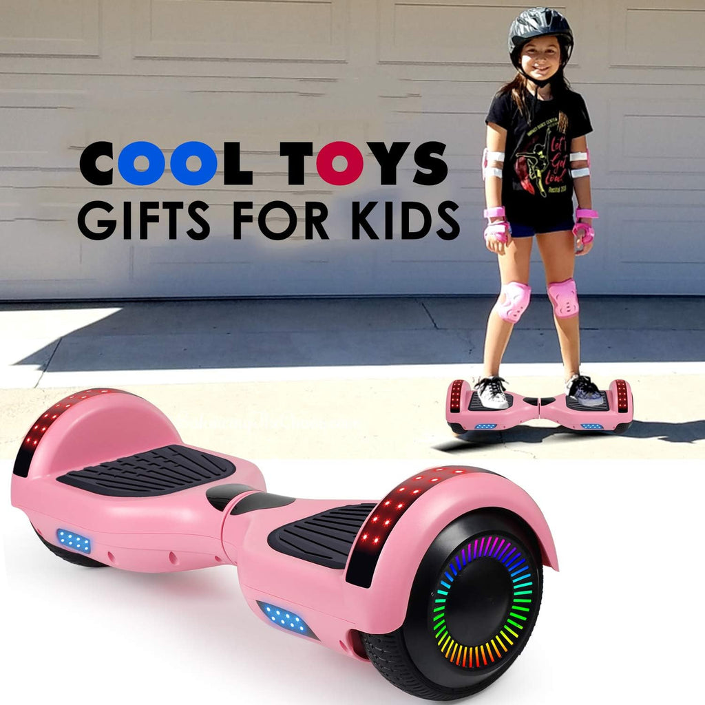 LIEAGLE Hoverboard, 6.5' Self Balancing Scooter Hover Board with Bluetooth Wheels LED Lights for Kids Adults