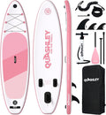 Quashley Inflatable Stand Up Paddle Board,Inflatable Paddleboards 32/34 Inch Wide,All Around SUP for Beginners with Lightweight Paddle,Hand Pump,Backpack,Leash,Durable & Portable iSUP Board