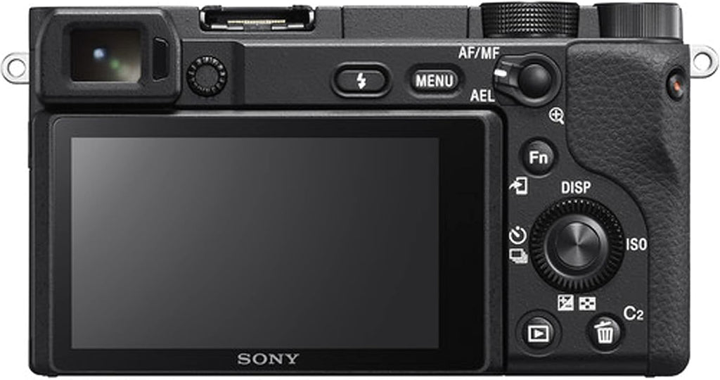 Sony Alpha a6400 Mirrorless Digital Camera with 16-50mm Lens + 32GB Card, Tripod, Case, and More (18pc Bundle)