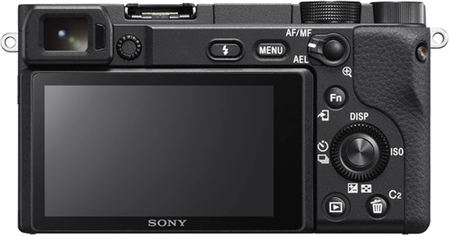 Sony Alpha a6400 Mirrorless Digital Camera with 16-50mm Lens + 32GB Card, Tripod, Case, and More (18pc Bundle)