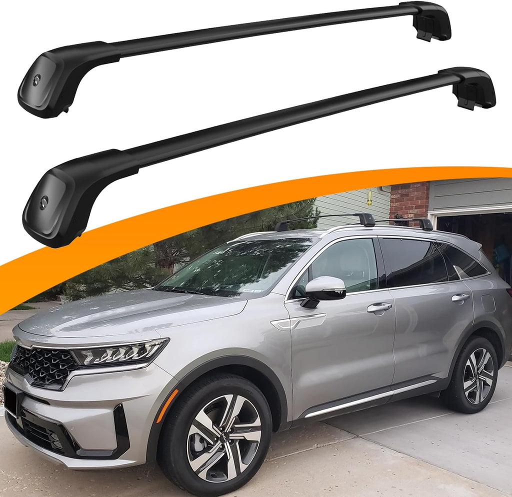260 LBS Cross Bars Fit for 2021-2026 KIA Sorento & Sorento Hybrid Lockable Roof Rack Crossbars Cargo Carrier (Except X-Line)