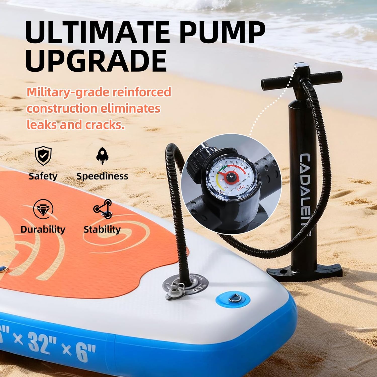 Inflatable Stand Up Paddle Board with SUP Accessories, Anti-Slip EVA Deck, Family-Friendly SUP Boards for Adults & Youth of All Skill Levels, Versatile Yoga Paddle Board