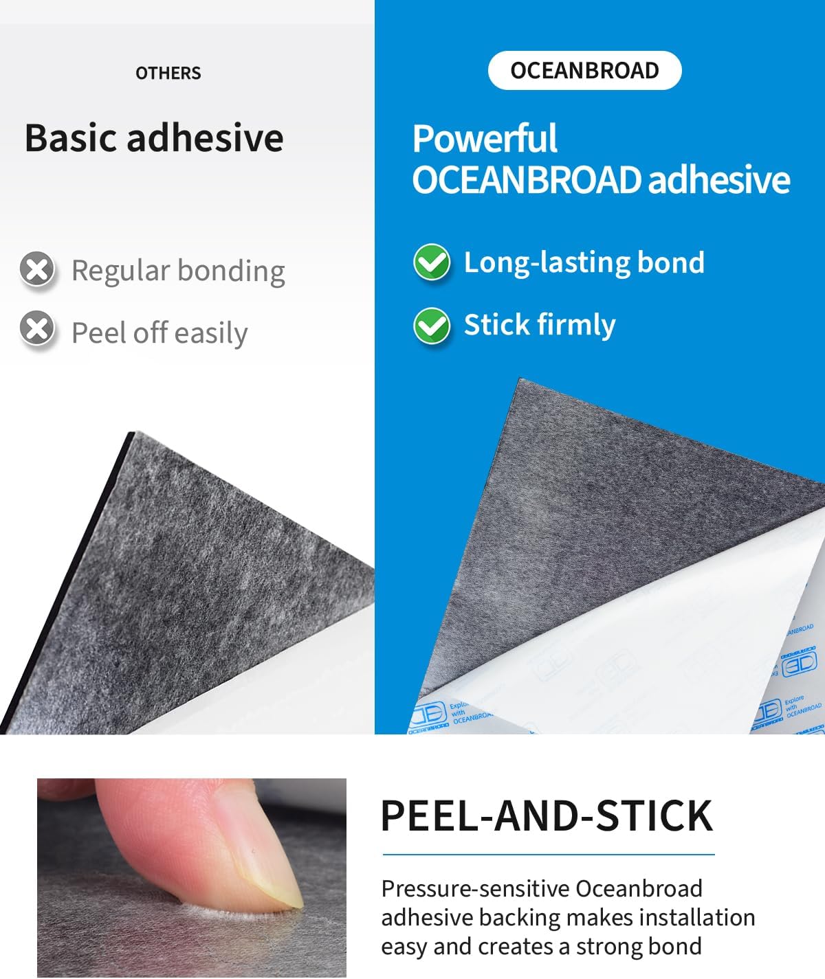 OCEANBROAD Brushed Boat Flooring 96''x16''/23.5''/38''/47'' Self-Adhesive EVA Foam Sheet Non-Slip Traction Pad for Boats Surfboard SUP Paddle Board Kayak Yacht, Camel Brown/Dark Gray/Gray/Camo