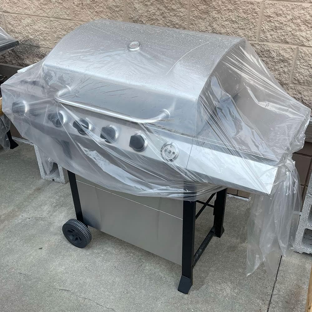 Multipurpose Plastic Cover 2 MIL Heavy Duty Tear Resistant - 72' x 24' x 56' – Pack of 45 - Protect Furniture, Appliances, Pallets, Sports Equipment Plants and Garden Items and More!