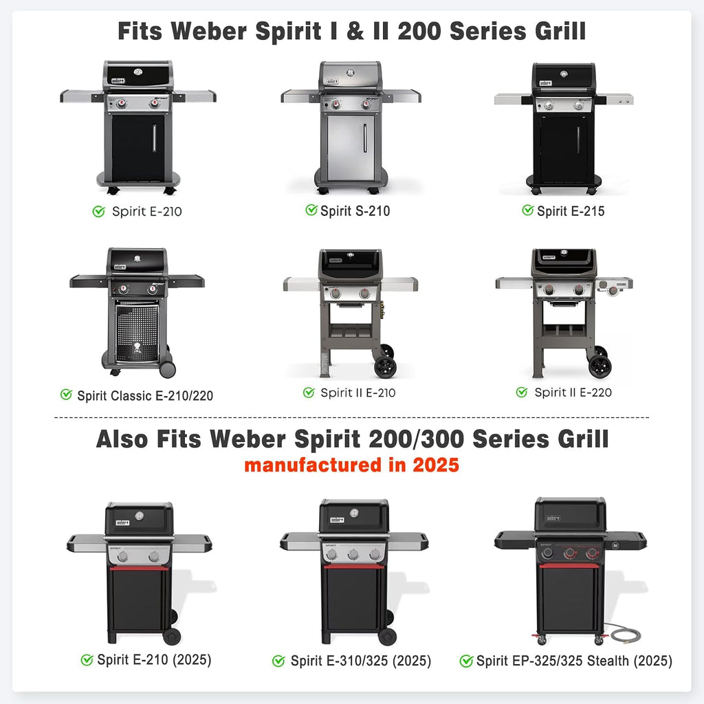 Stanbroil Full Size Griddle Insert for Weber Spirit 200 Series Gas Grill, Stainless Steel Flat Top Griddle for Weber Spirit I & II S-210 E-210 E-215 E-220