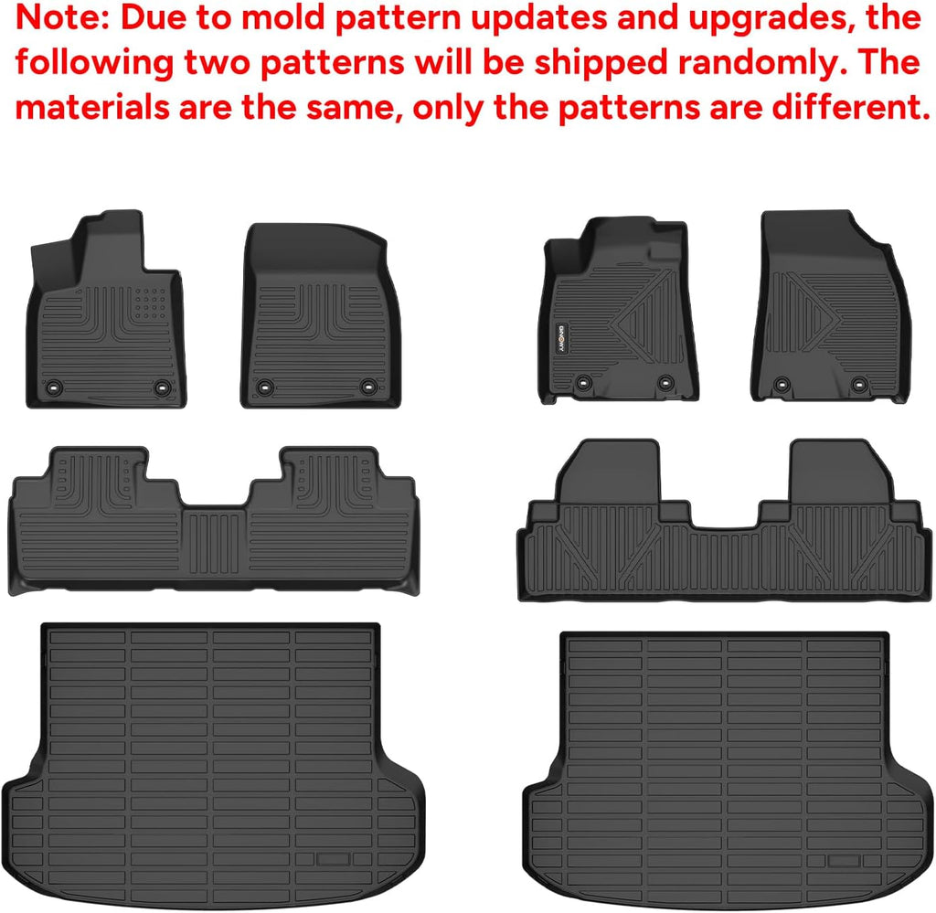 GINOWY-Floor Mats & Cargo Line for 2010-2015 RX, RX350 RX450h, All Weather Car Floor Mat RX350 RX450h Floor Liners, RX Cargo Mat, Rubber Mats Trunk Mat for Lexus RX